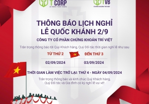 THÔNG BÁO LỊCH NGHỈ LỄ QUỐC KHÁNH 2/9/2024